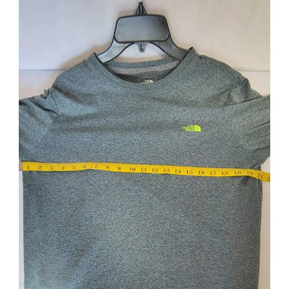 North Face Long-Sleeve Performance Shirt Charcoal Gray Size M